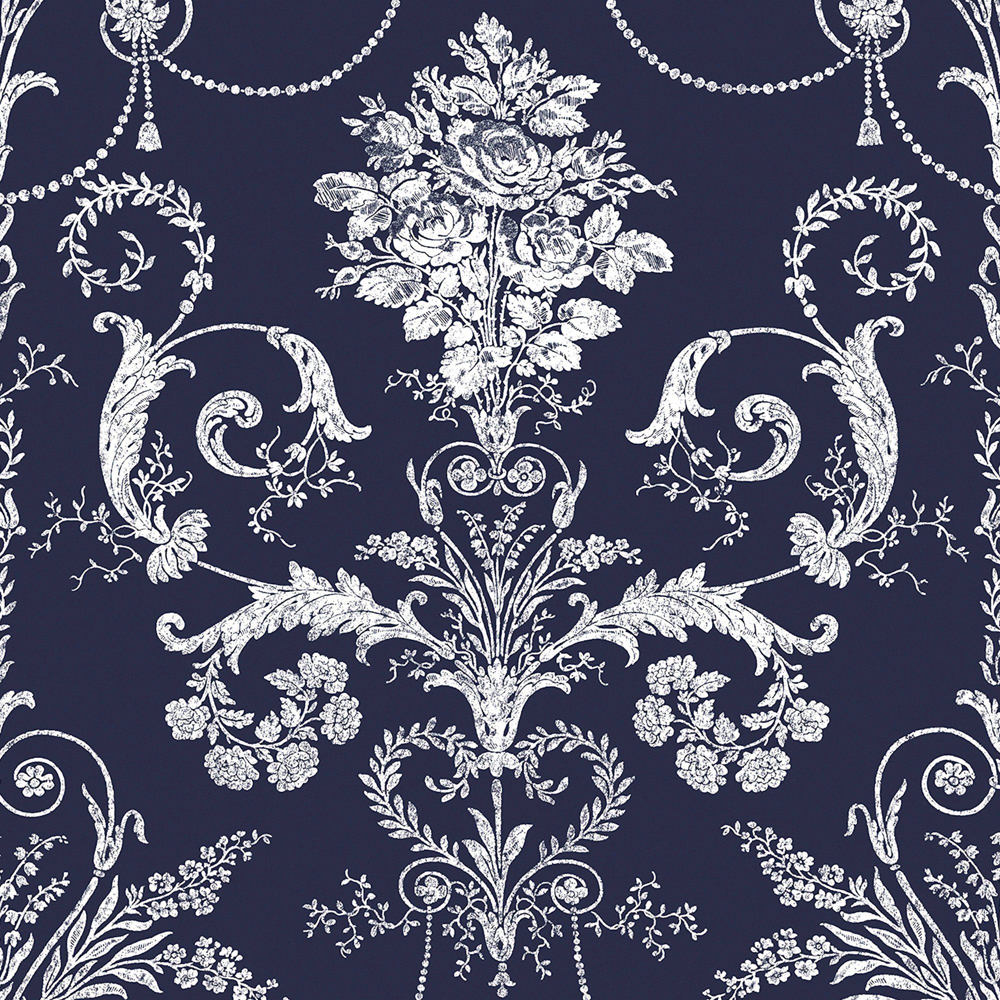 LAURA ASHLEY Vliestapete Josette, gemustert, FSC® zertifiziert, mit lebhaftem Druck, 10 Meter Länge