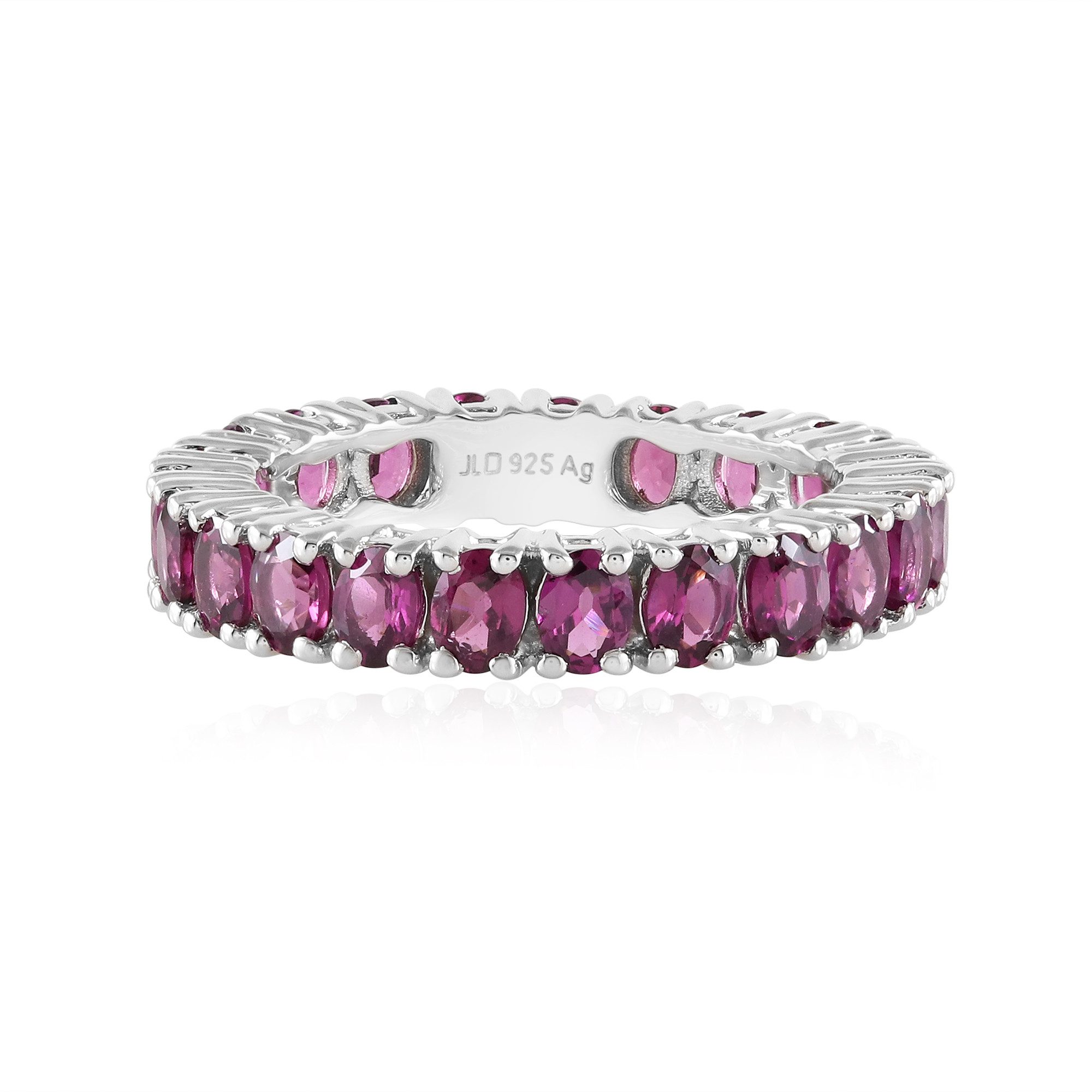 Silberring Rhodolith Indien Sterling Silber Ring