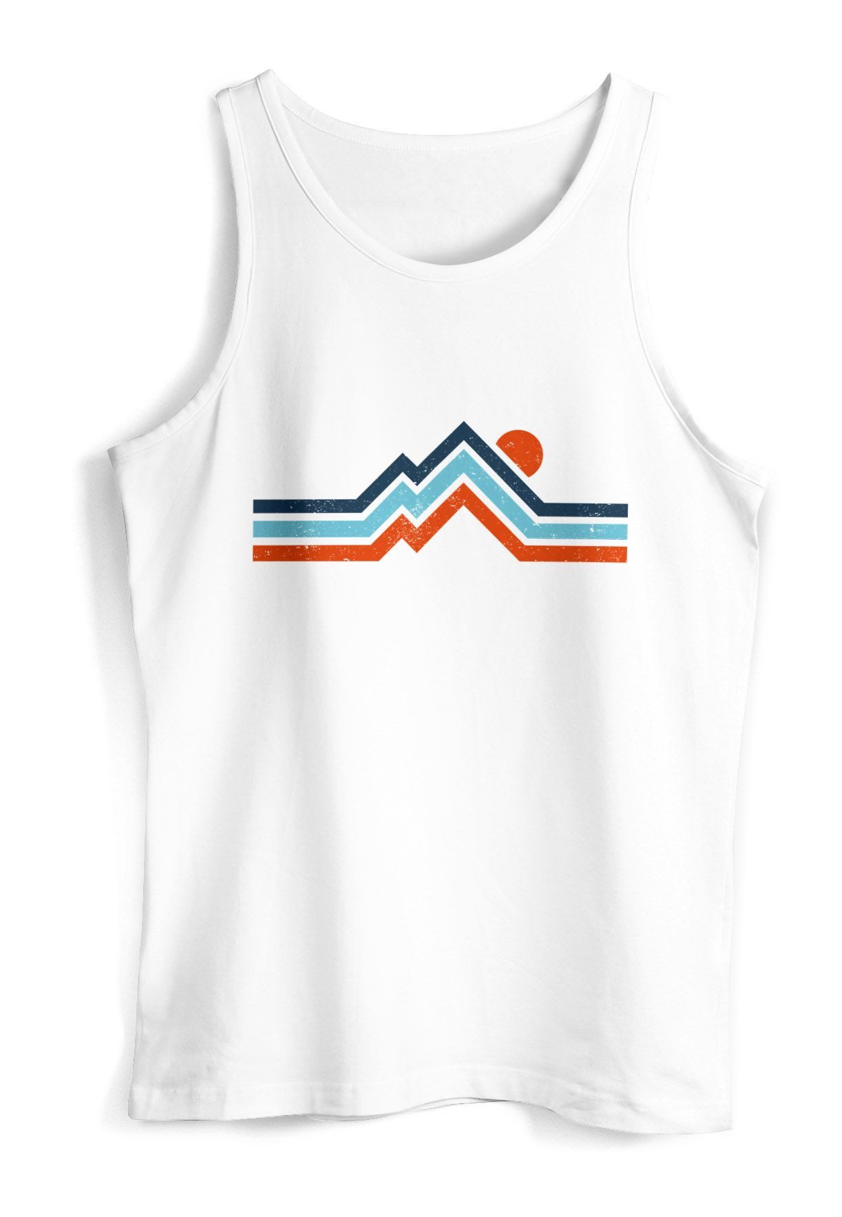 Neverless Tanktop Herren Tank-Top Berge Wandern Bergmotiv Aufdruck Printshi günstig online kaufen