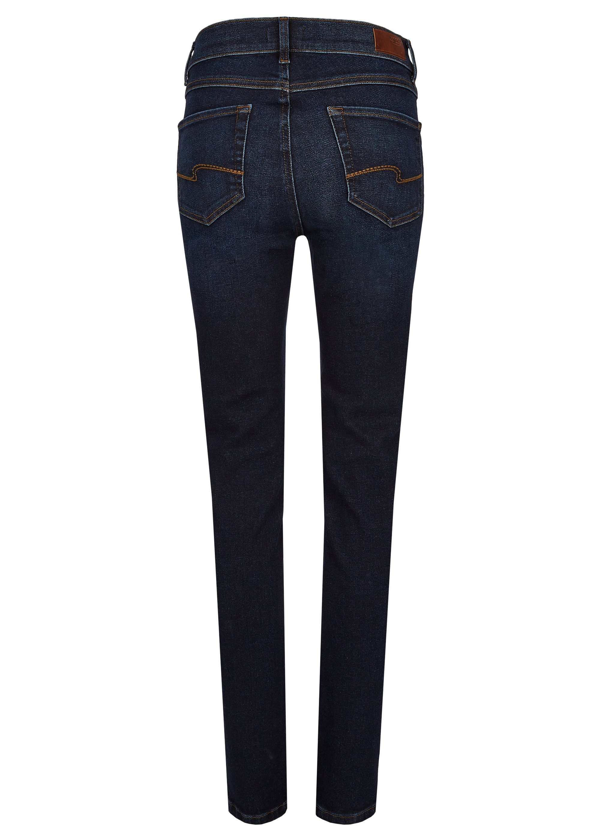 ANGELS Stretch-Jeans ANGELS JEANS SKINNY dark indigo used buffi crinkle 325 12.3158