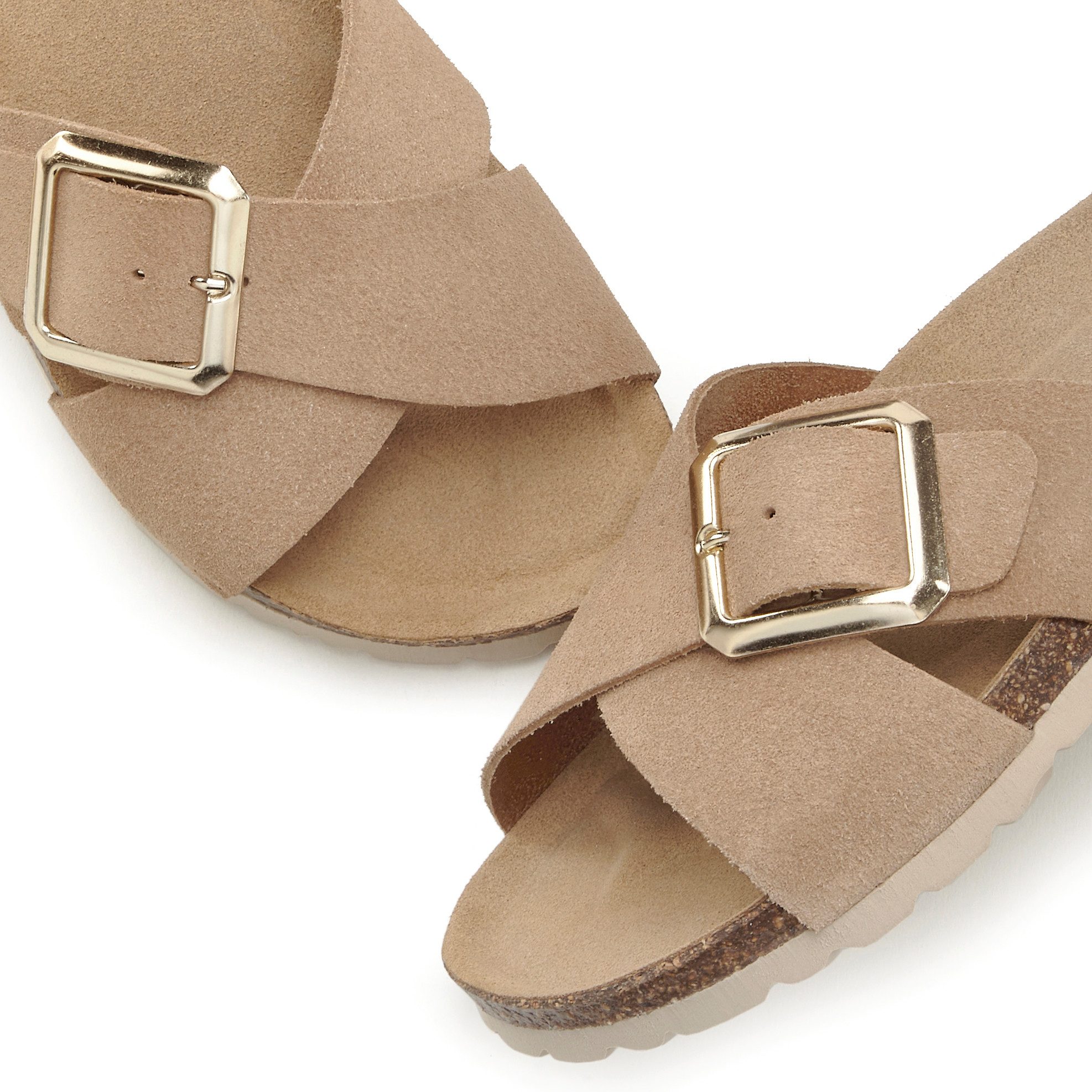 Elbsand Mule, Sandale, offener Schuh Pantolette Sommerschuh aus hochwertigem Leder mit weichem Komfortkorkfußbett