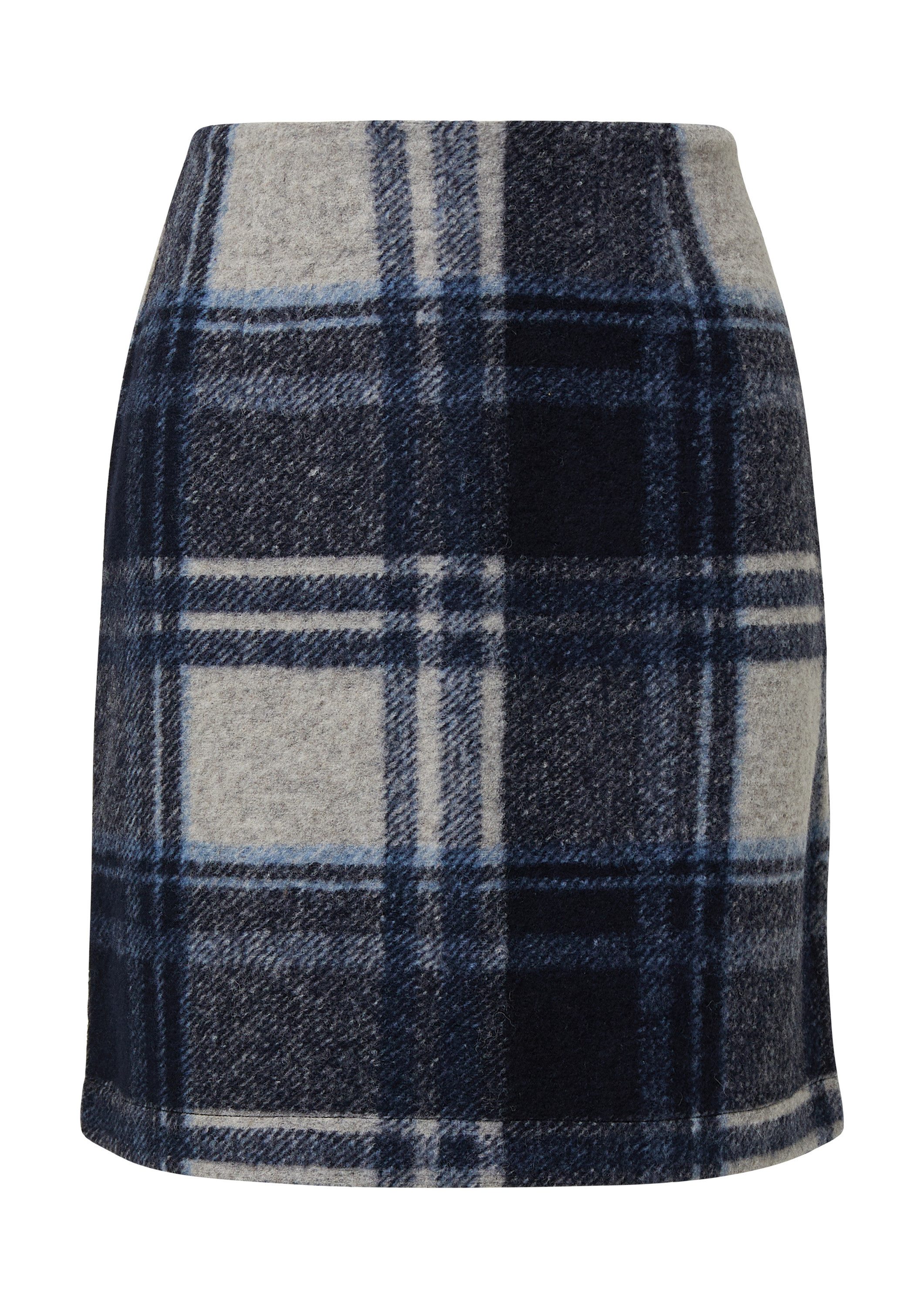 s.Oliver Minirock Rock Kurzer Wollmix-Rock mit Karo-Muster günstig online kaufen