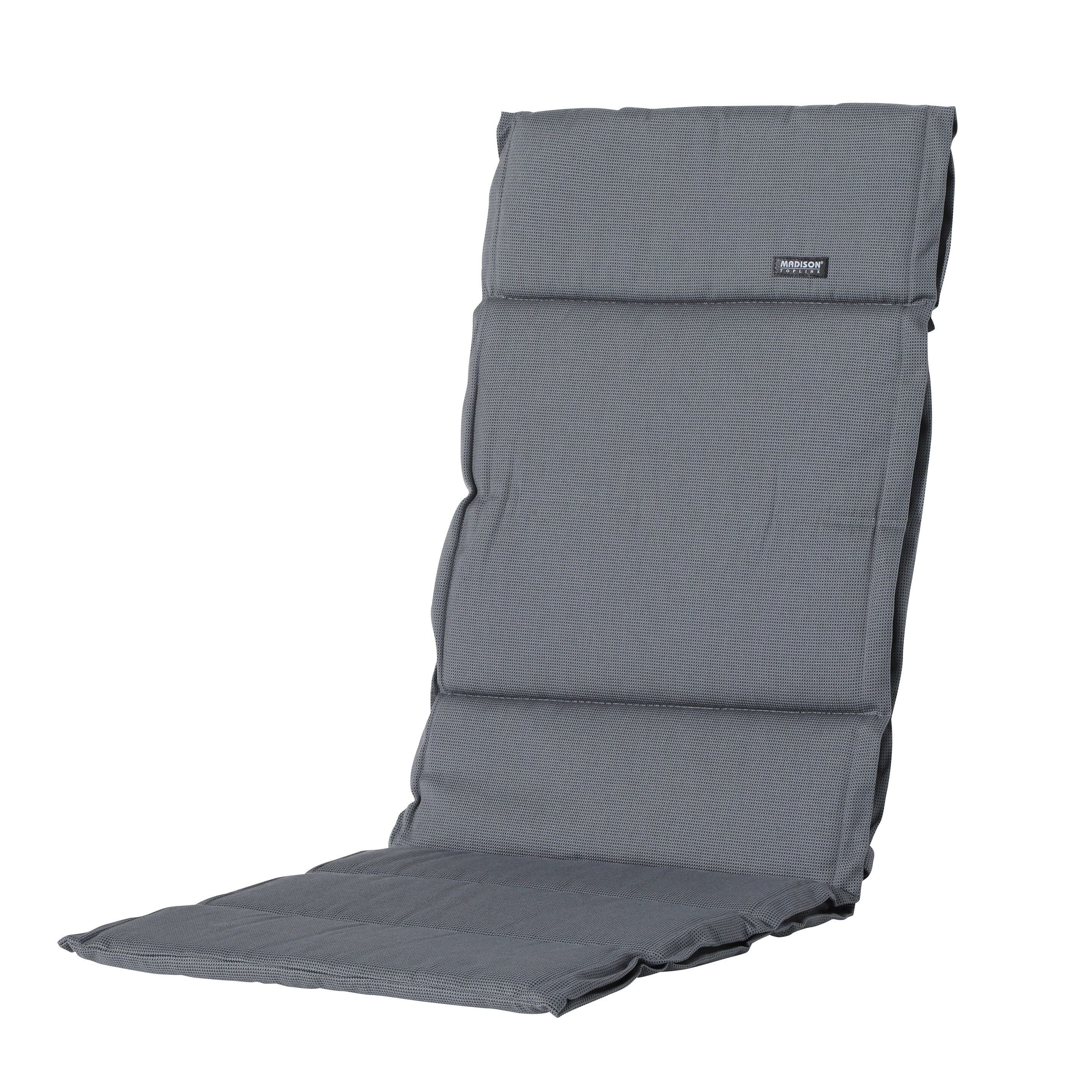 Madison Hochlehnerauflage Rib grau Gartenstuhl Auflagen günstig online kaufen