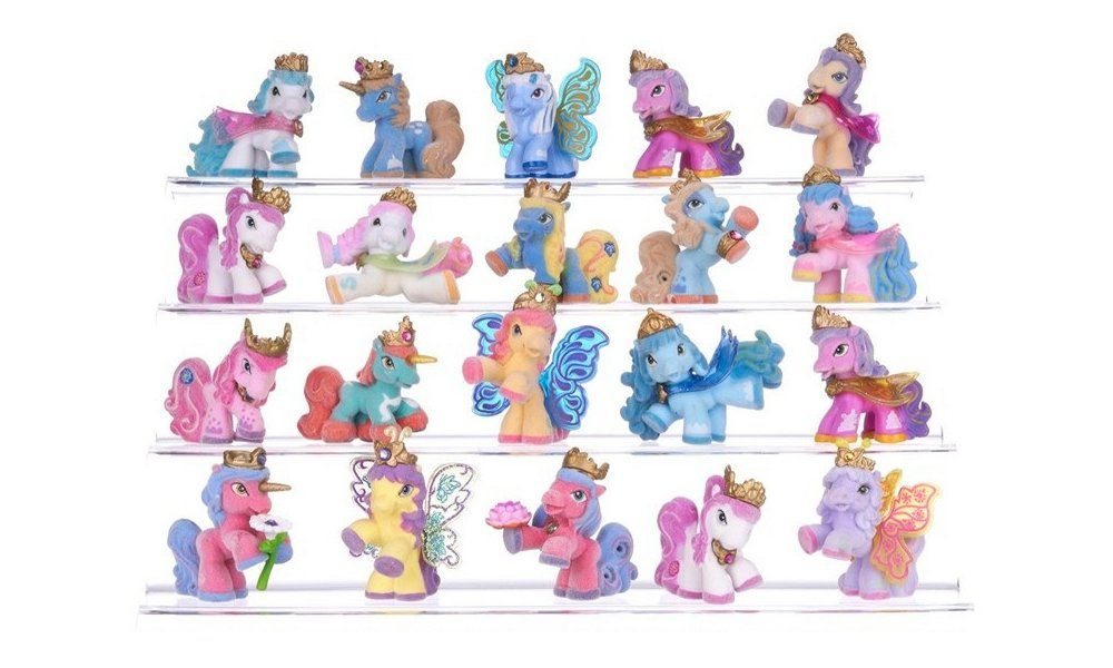Whitehouse Leisure International Ltd Sammelfigur Filly Einhorn Spielzeugfigur 6 cm, 20 verschiedene Sammelpferde (Retro Style, 20 St), Butterfly Unicorn