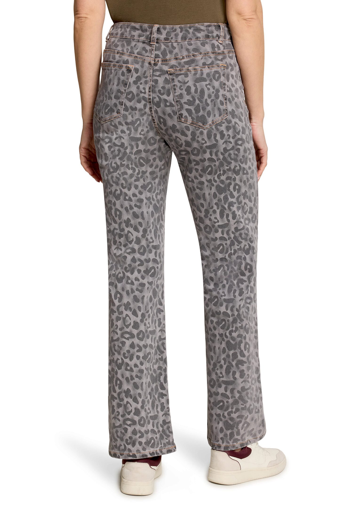 Cartoon Stretch-Jeans Damen mit Muster