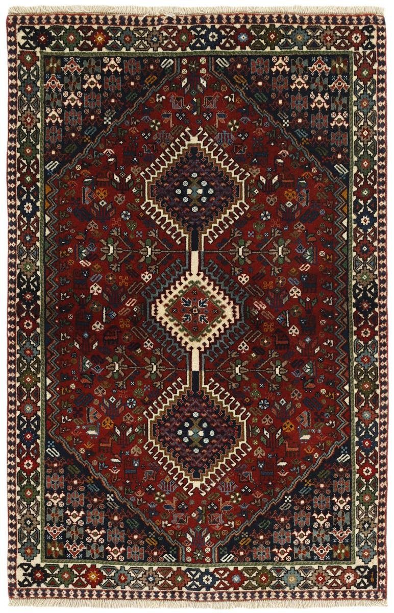 Orientteppich Yalameh 98x151 Handgeknüpfter Orientteppich / Perserteppich, Nain Trading, rechteckig, Höhe: 12 mm