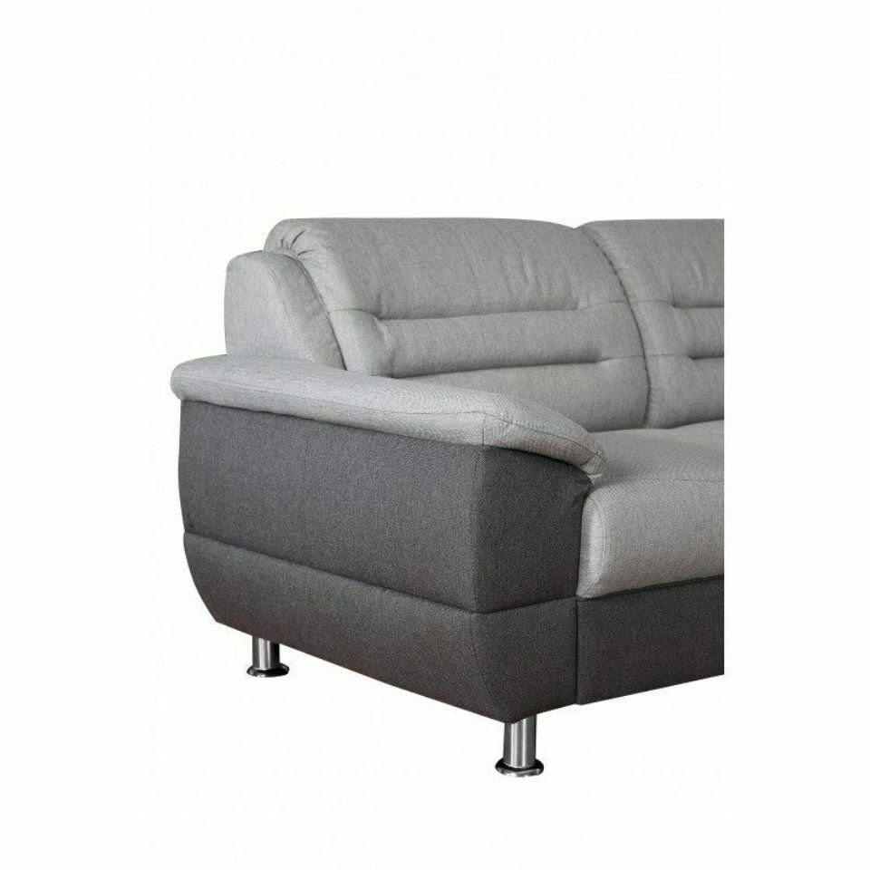 Ecksofa Made Bettfunktion Sofa JVmoebel Europe Designer Couch Polster in Sofa Sitzecke, Graues