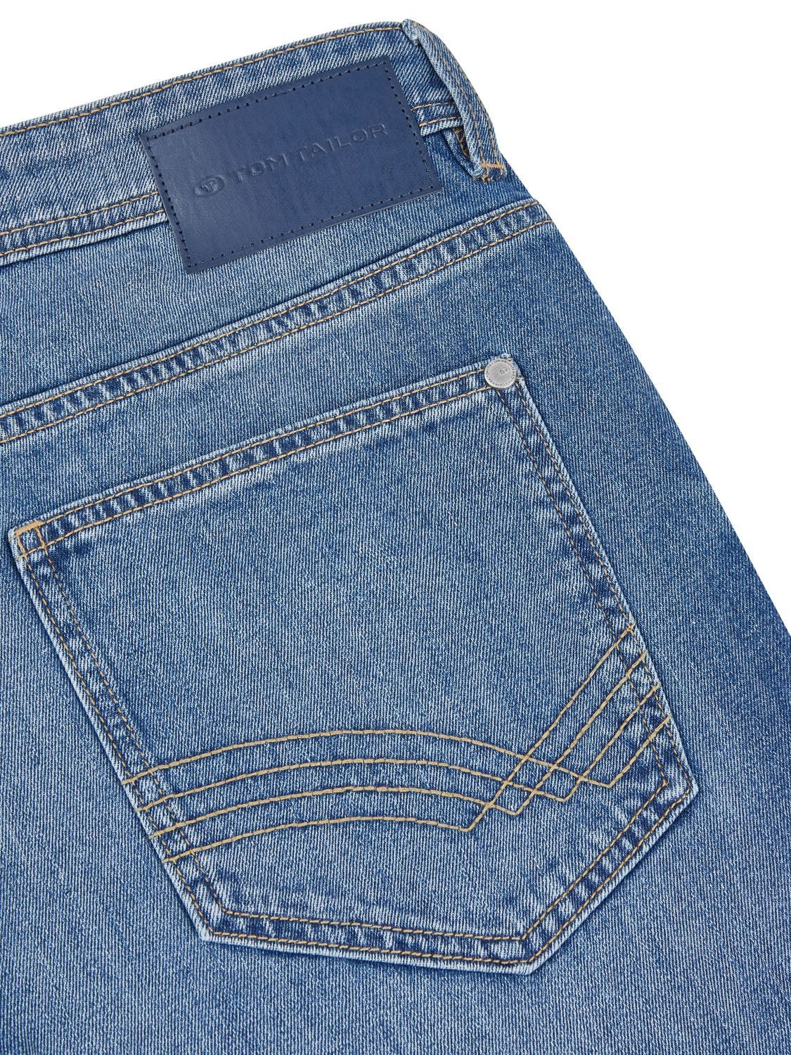TOM TAILOR Straight-Jeans Herren Jeanshose Josch Regular Fit Denim Hose mit Stretch – Bild 4 von 4