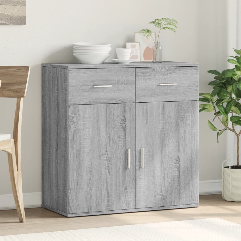 vidaXL Sideboard Sideboard Grau Sonoma 79x38x80 günstig online kaufen