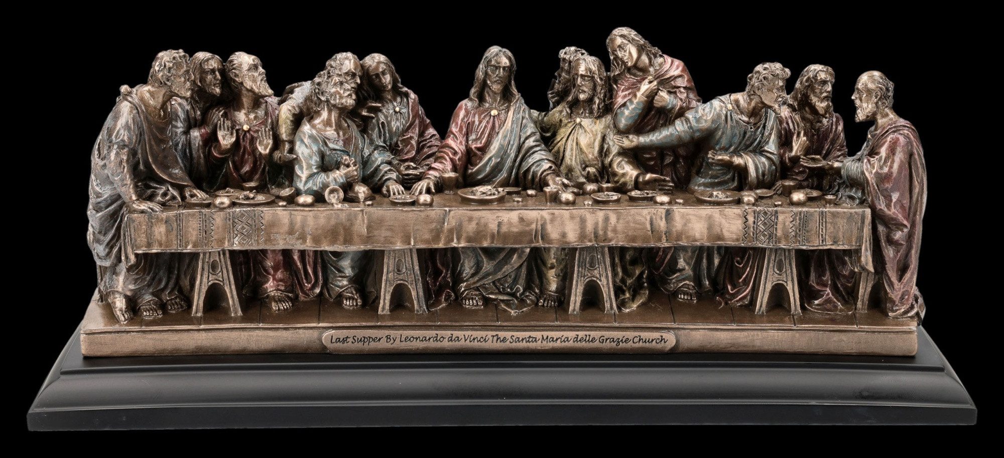 Figuren Shop GmbH Dekofigur Letztes Abendmahl Statue – Veronese Studio Collection Jesus 25,5 cm