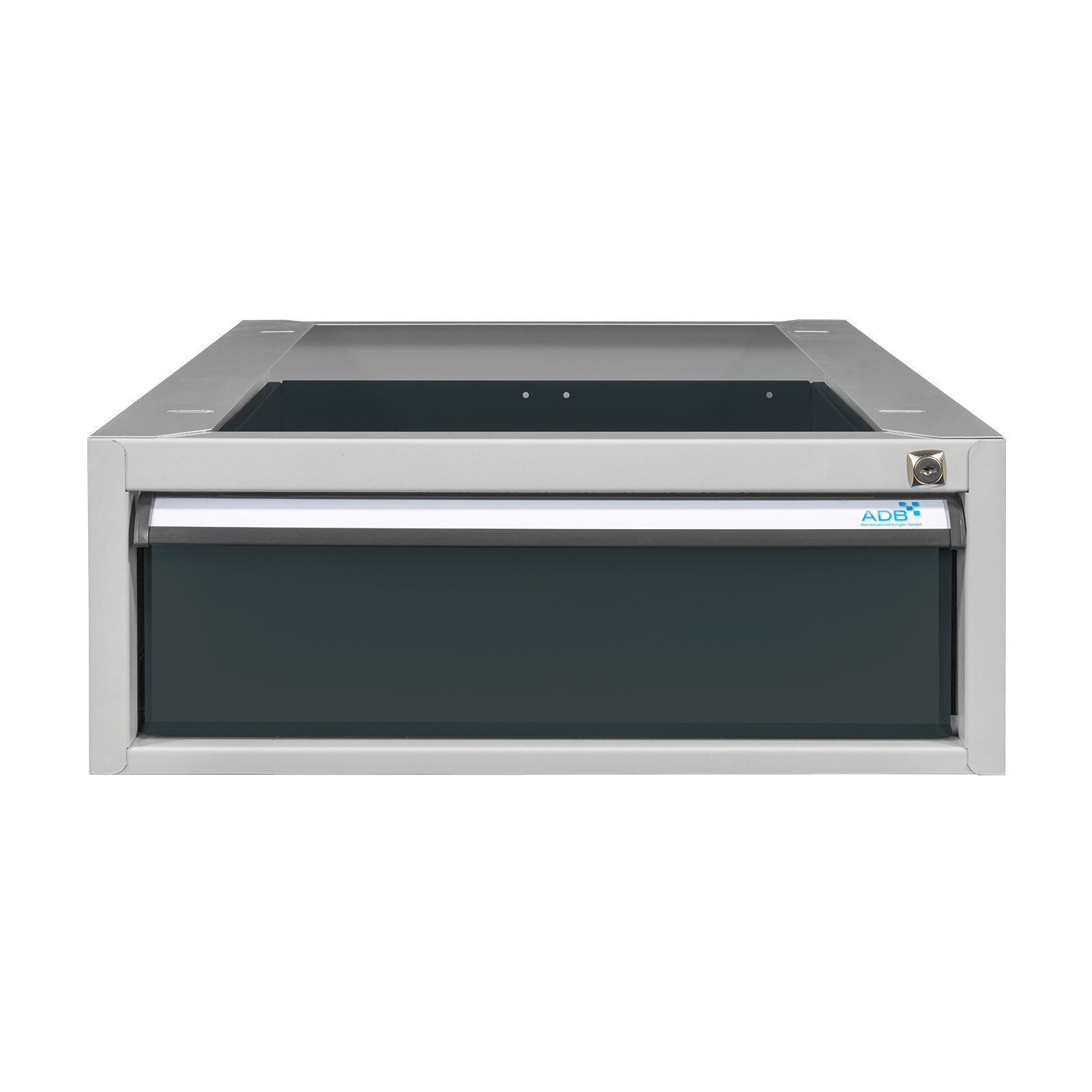 PROREGAL® Werkbank Einzelschublade für Werkbank Rhino, HxBxT 20x54x70cm, Grau/Blau