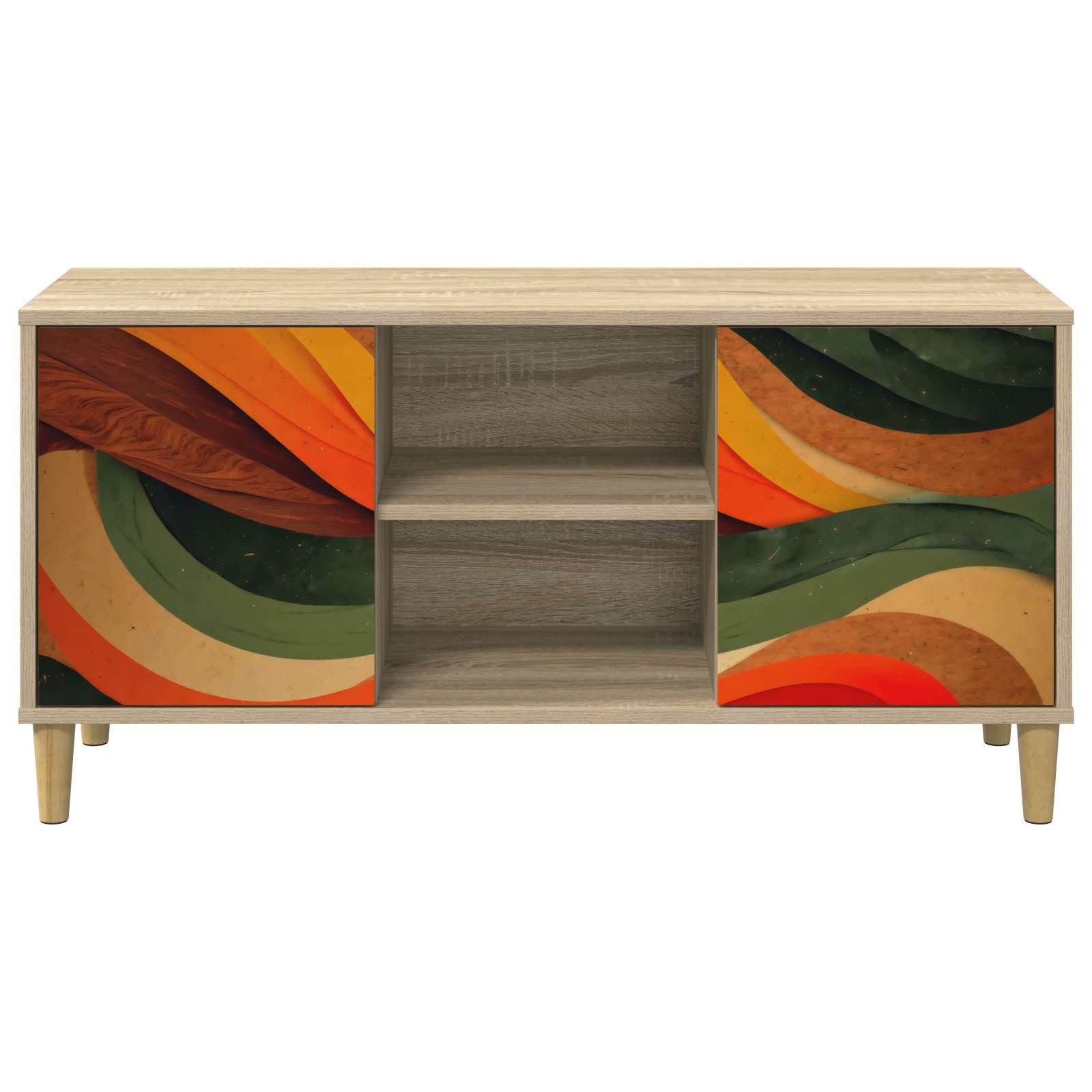vidaXL TV-Schrank TV-Schrank BONN 102 x 33 x 50 cm Sonoma Holzwerkstoff (1-St)