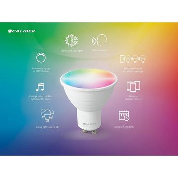 Caliber Smarte LED-Leuchte Caliber Wifi LED GU10 Cool+Warm White +RGB HBT-GU10