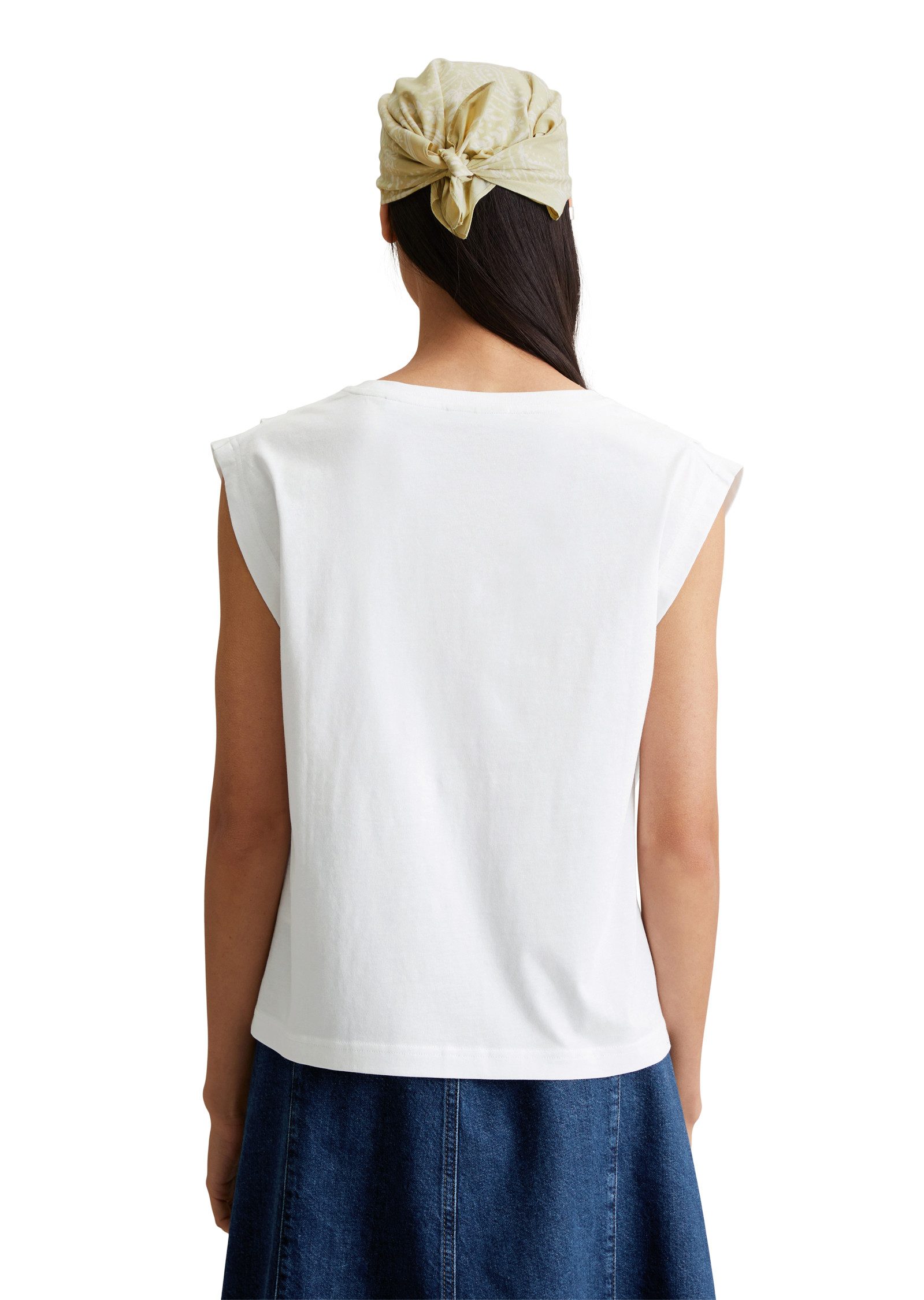 Marc O'Polo DENIM T-Shirt relaxed, Schulterpartie in Falten gelegt günstig online kaufen