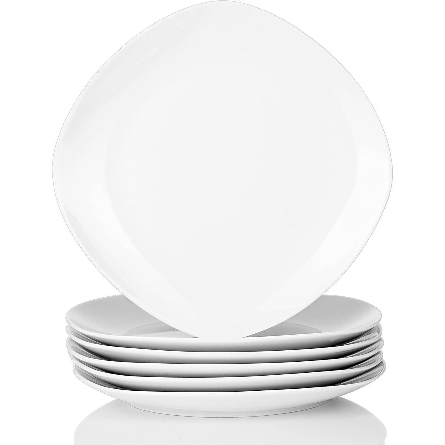 LuxusKollektion Teller-Set Porzellan Tellerset Speiseteller Flache Teller Set 24,8cm 6 Personen
