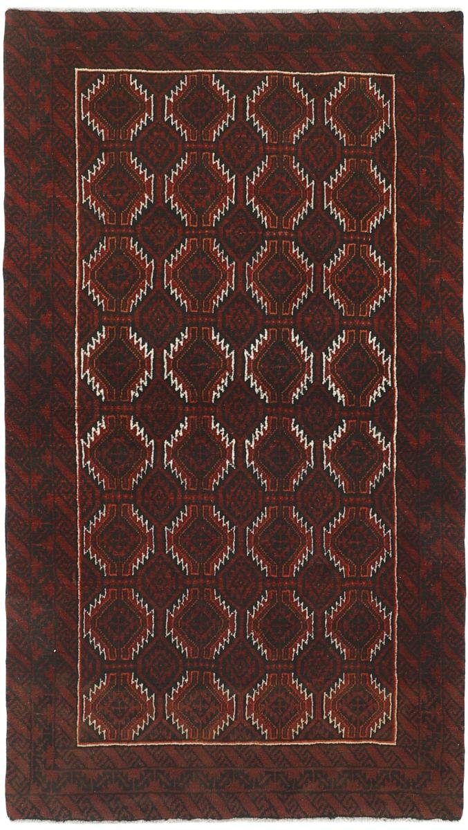 Orientteppich Belutsch 102x177 Handgeknüpfter Orientteppich / Perserteppich, Nain Trading, rechteckig, Höhe: 6 mm