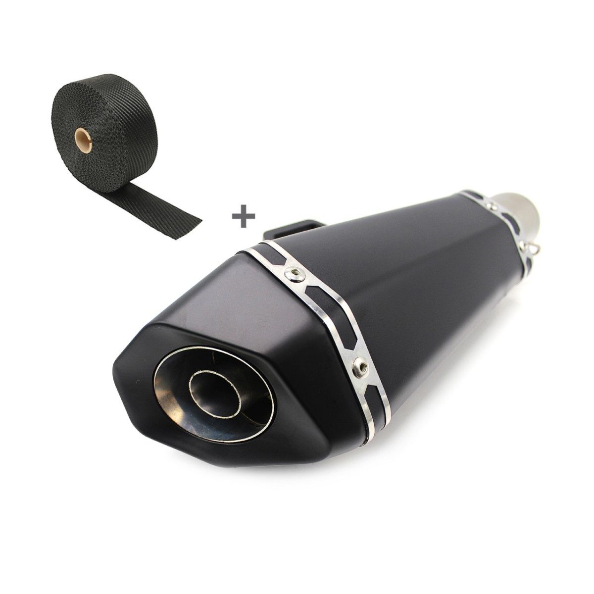 Zaddox Auspuff-Flexrohr Auspuff + Hitzeschutzband für Yamaha FZS 1000 / 600 Fazer SA7