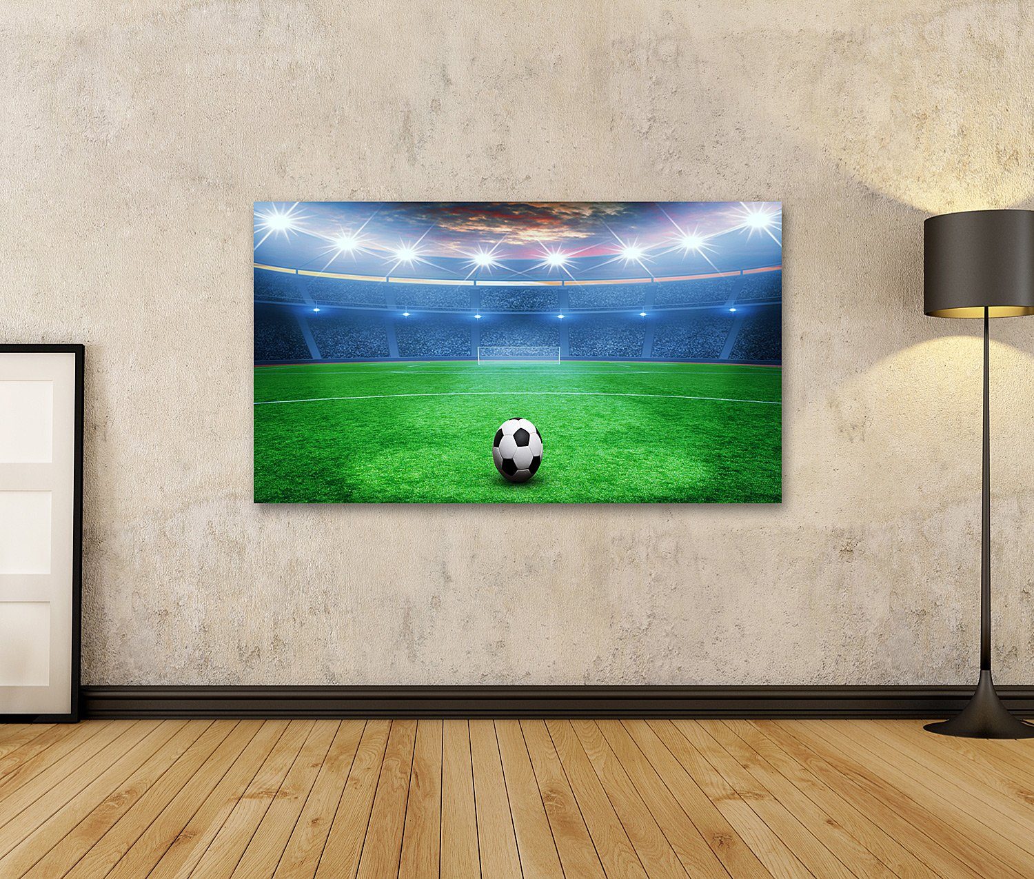 islandburner Leinwandbild Bild auf Leinwand Fußball günstig online kaufen