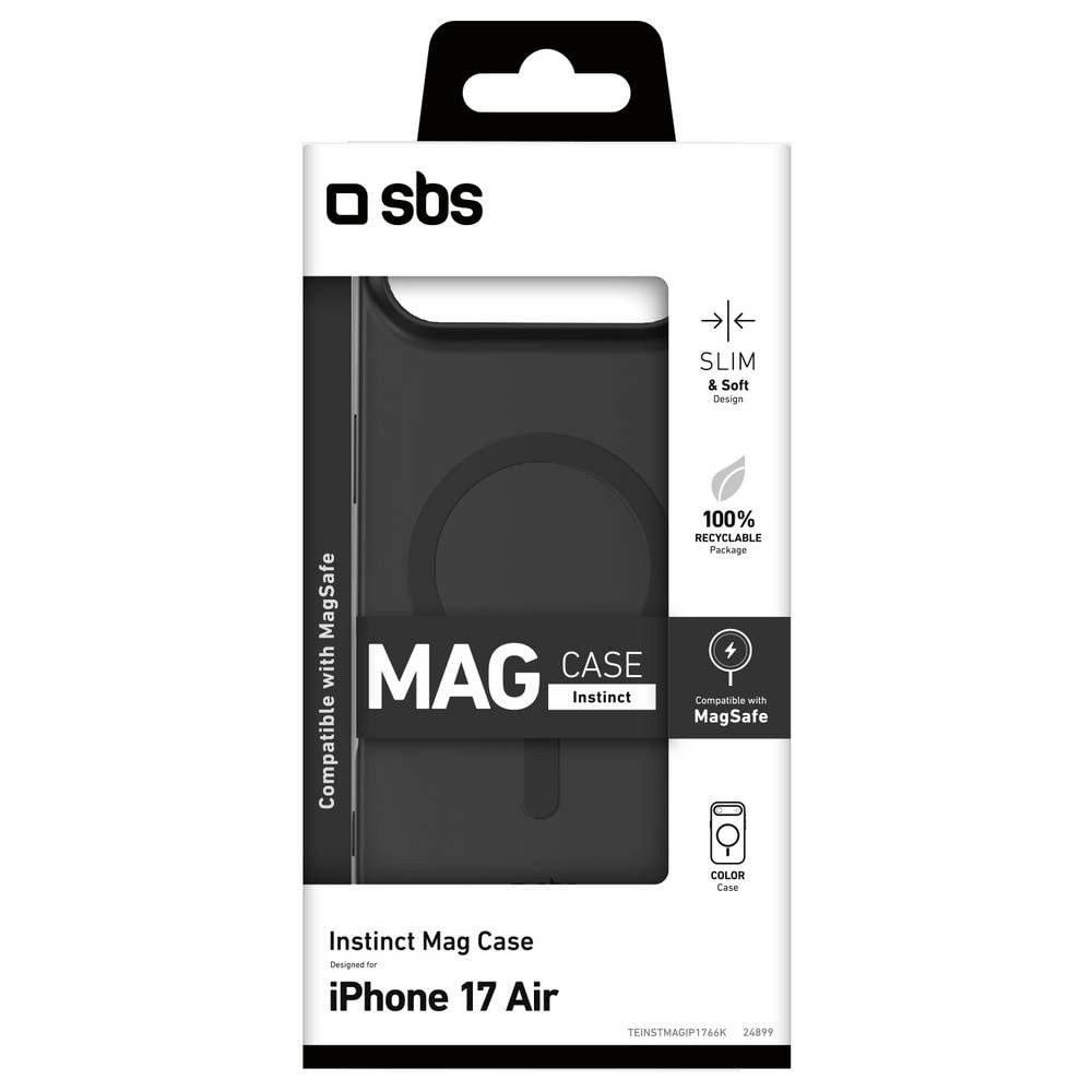 sbs Handyhülle Instinct Cover Apple iPhone Air Schwarz MagSafe kompatibel, MagSafe kompatibel