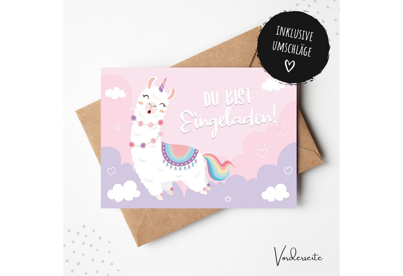 Thumbnail - MeinBaby123® Einladungskarten Kindergeburtstag inkl. 10 Umschläge, Kindergeburtstag Jungs und Mädchen, Geburtstagseinlad...