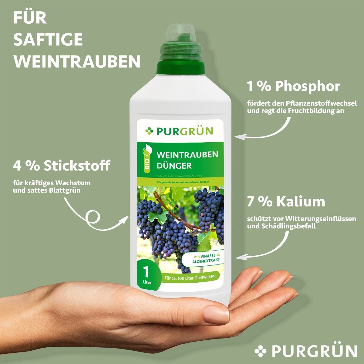 Purgrün Obstdünger Purgrün Bio Weintrauben Dünger, günstig online kaufen