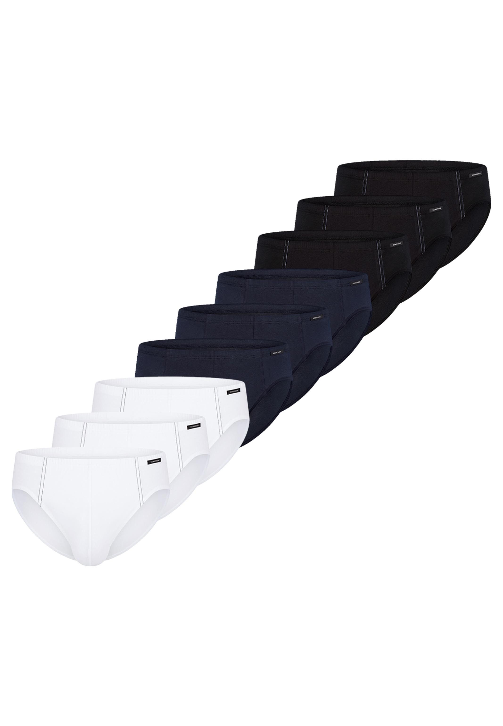 Schwarz / blau / weiß