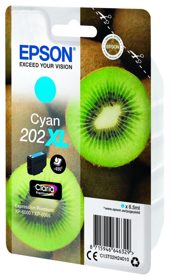 Thumbnail - Epson Epson 202XL Kiwi Druckerpatrone cyan Tintenpatrone