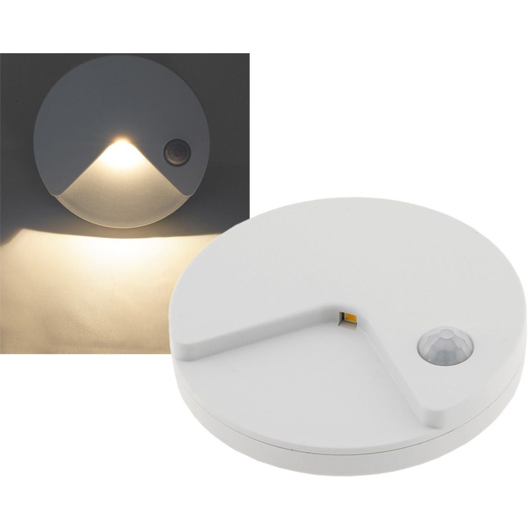 ChiliTec LED Unterbauleuchte LED Treppenlicht mit Bewegungsmelder Akkubetrieb, warmweiß, 14mm flach
