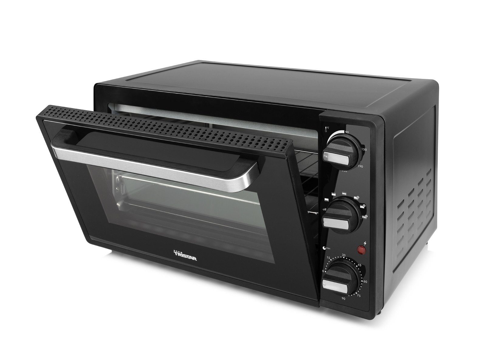 Tristar Minibackofen, Kleiner 38L Tisch-Backofen Mini-Ofen mit Umluft & Timer Pizzabackofen