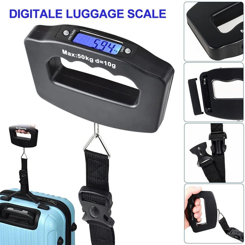 Jormftte Kofferwaage tragbare mini-elektronische Skala