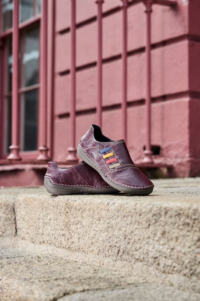 Rieker Slipper Schlupfschuh, Slip-on Sneaker, Halbschuh mit weicher Innensohle