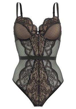 LASCANA Body aus floraler Spitze und Soft-Mesh, sexy Dessous