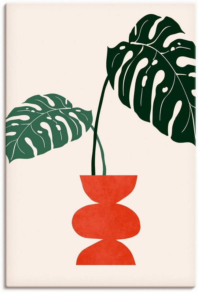 Artland Wandbild Süße Tage, Vasen & Töpfe (1 St), als Alubild, Leinwandbild,  Wandaufkleber oder Poster in versch. Größen