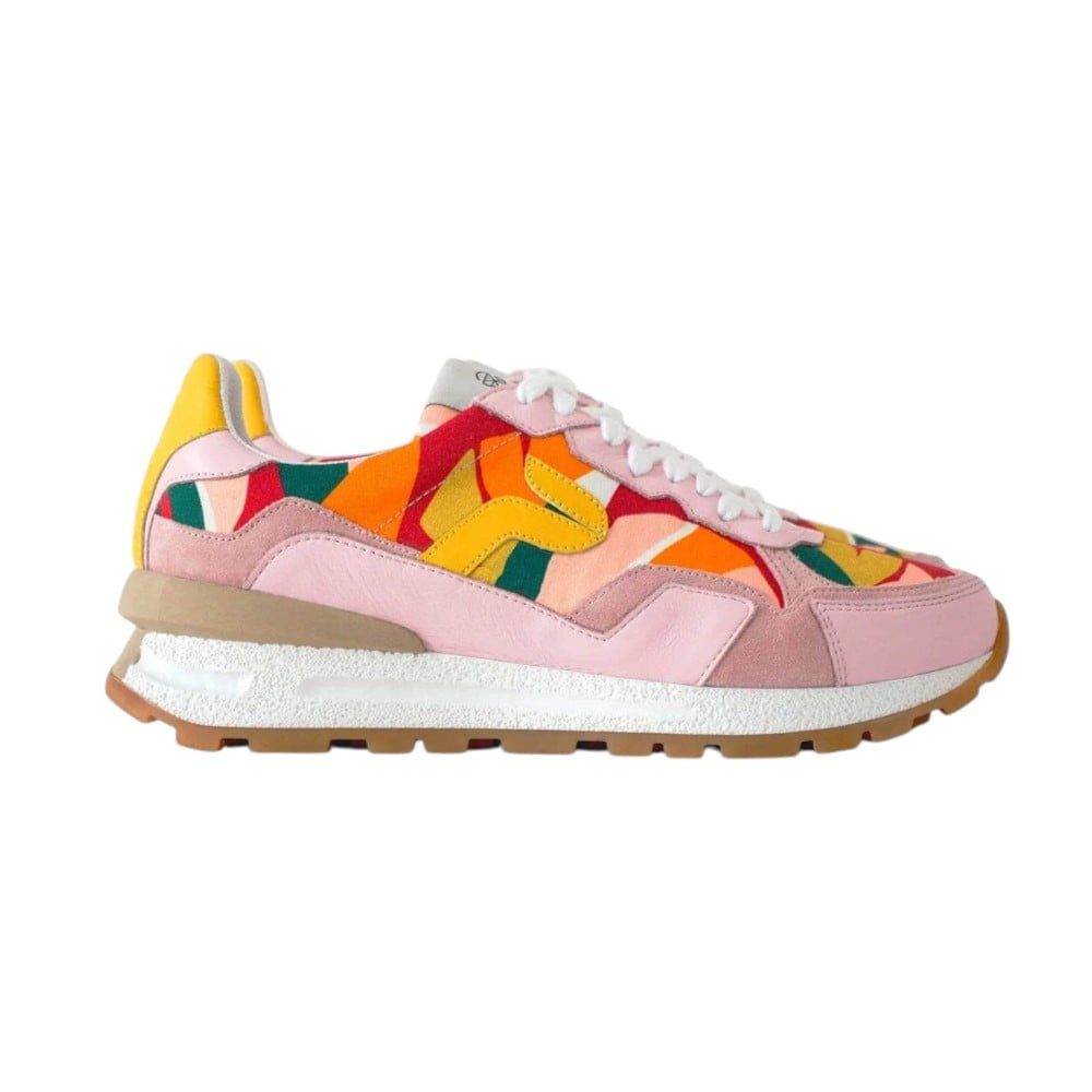 Panafrica Akanda Feuilles pink/bunt Damen Sneaker