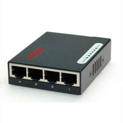 ROLINE Fast Ethernet Switch, Pocket Netzwerk-Switch (5 Ports)