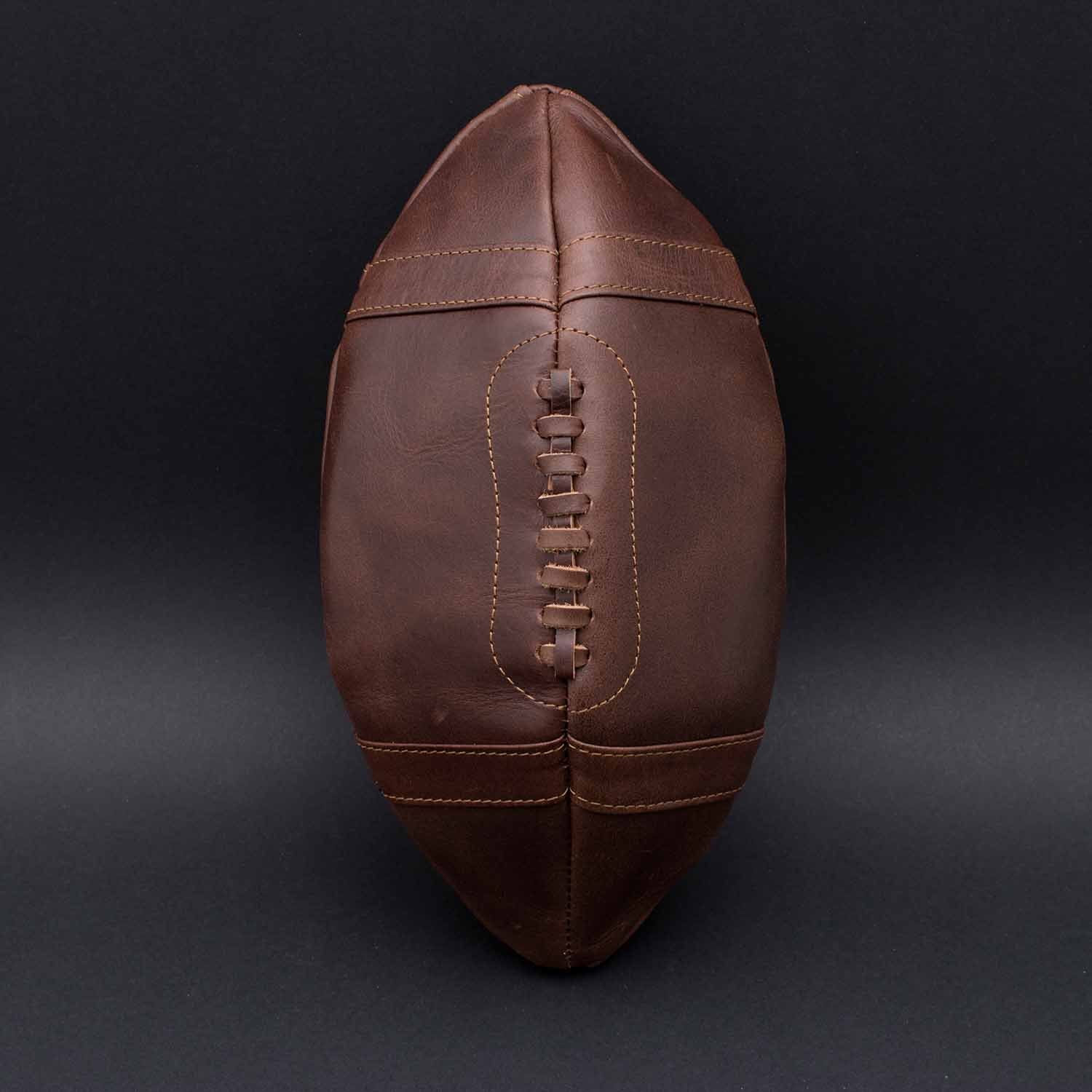 Thumbs Up Kulturbeutel Echtleder -Kulturbeutel "American Football", Vintage Design