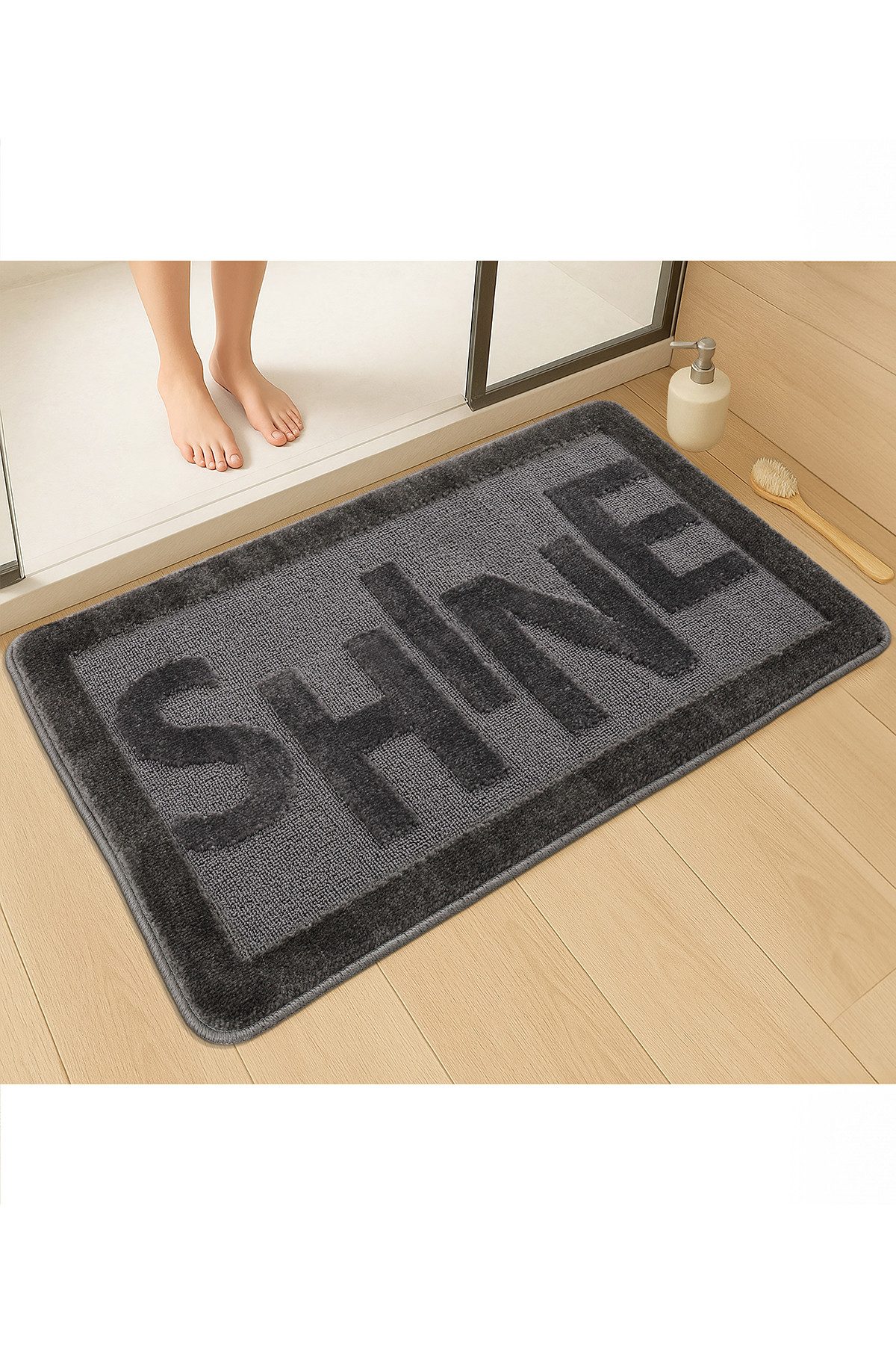 Rugium Badematte Shine Badematte, Badematte, bedruckter Badteppich, 60x100 günstig online kaufen