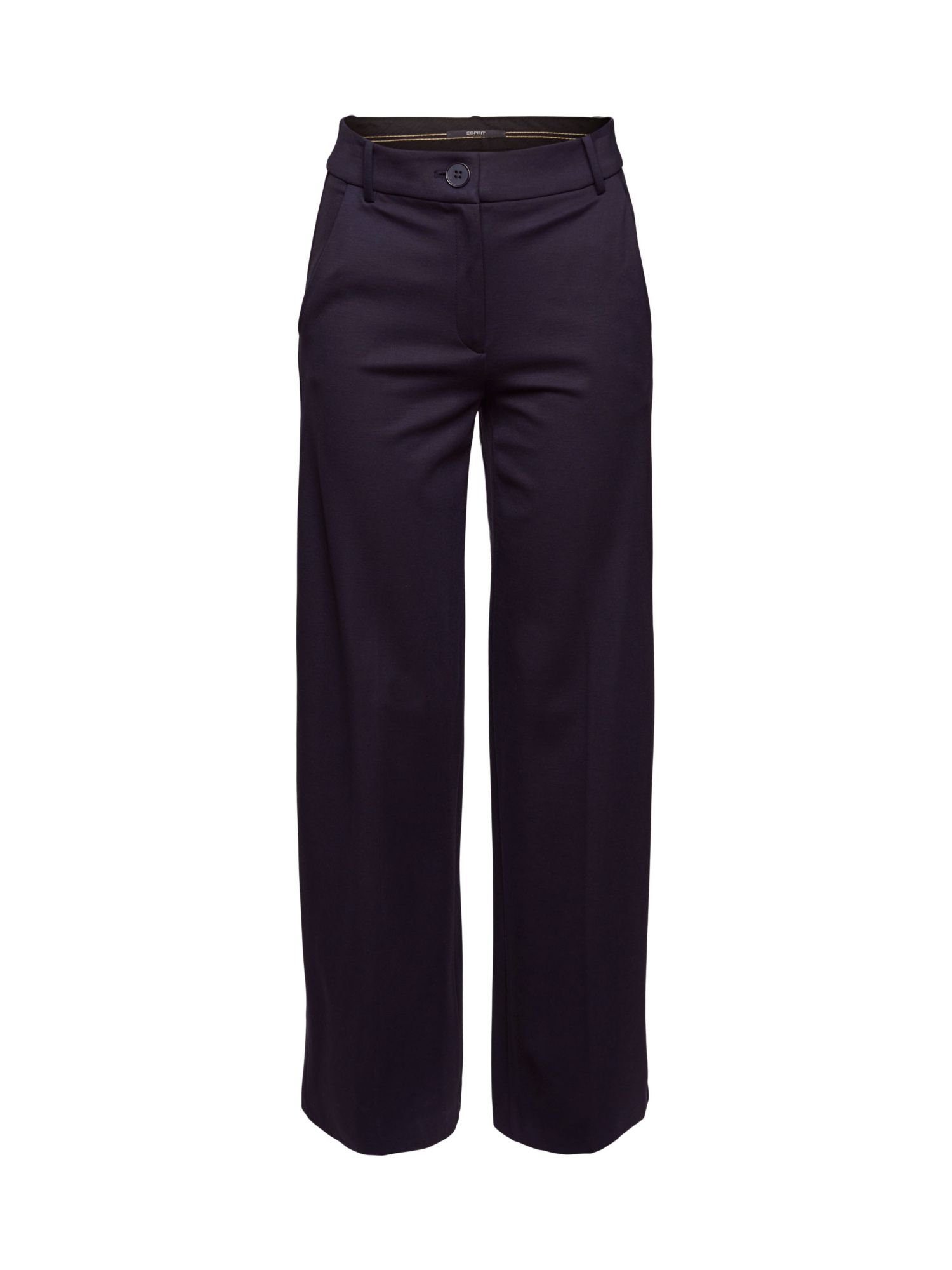 Esprit Collection Anzughose SPORTY PUNTO Mix & Match Hose mit geradem Bein NAVY