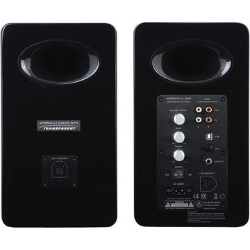 Edifier® AIRPULSE A100 2.0 Regal-Lautsprecher (Bluetooth, 100 W, Bändchen-Hornhochtöner für präzise und klarste Höhen, inkl. Fernbedienung)