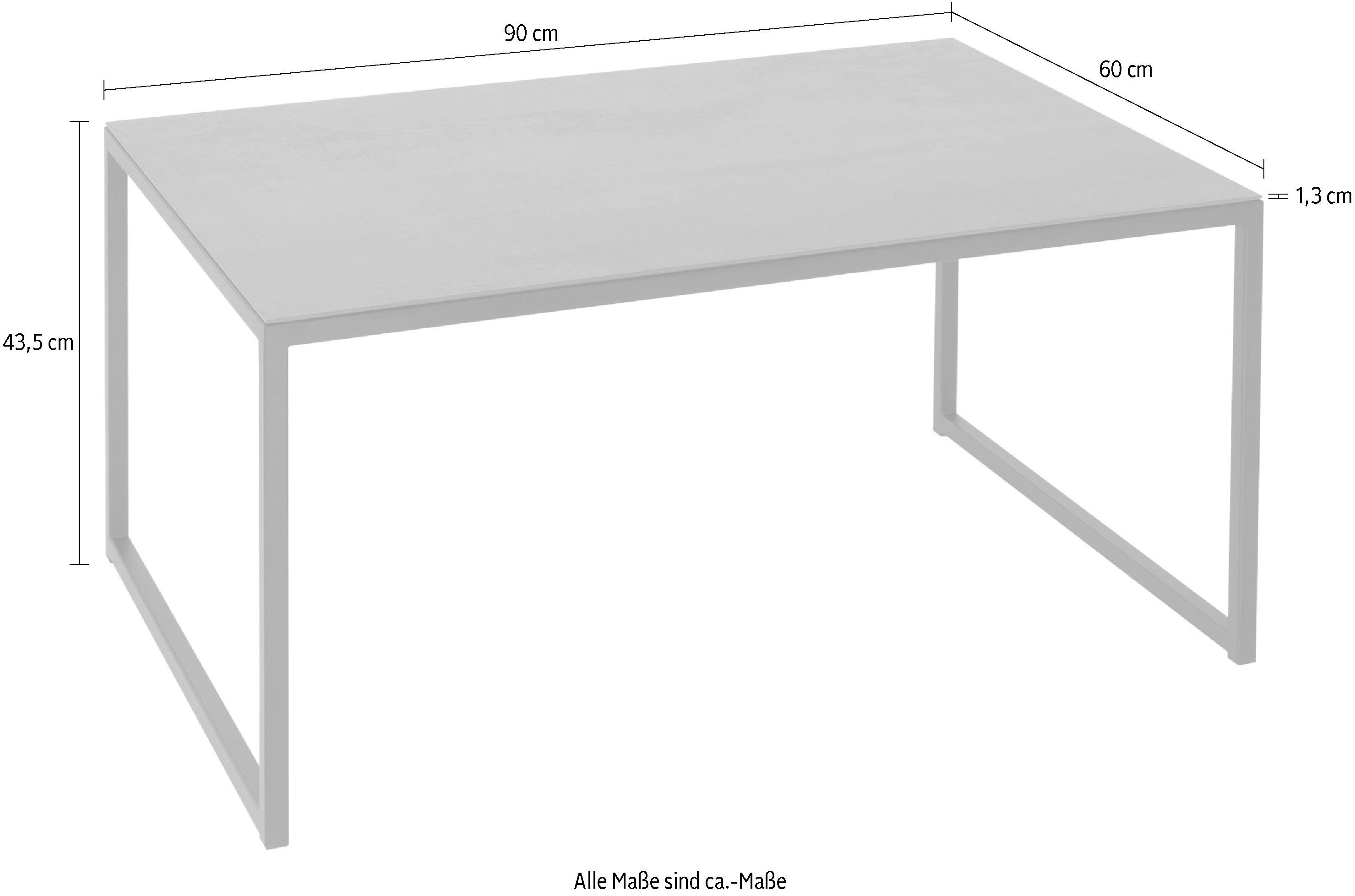 Keramik hochwertiger Couchtisch, aus Tischplatte Möbel Henke