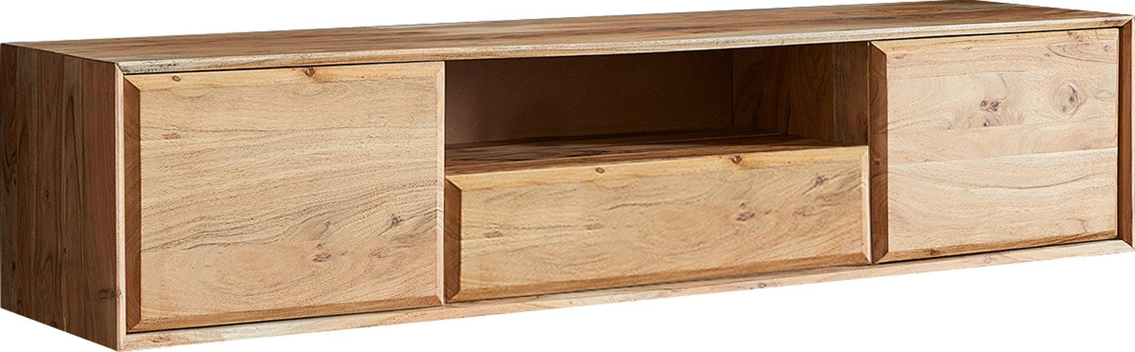 DELIFE Lowboard Shari, Akazie Natur 160 günstig online kaufen