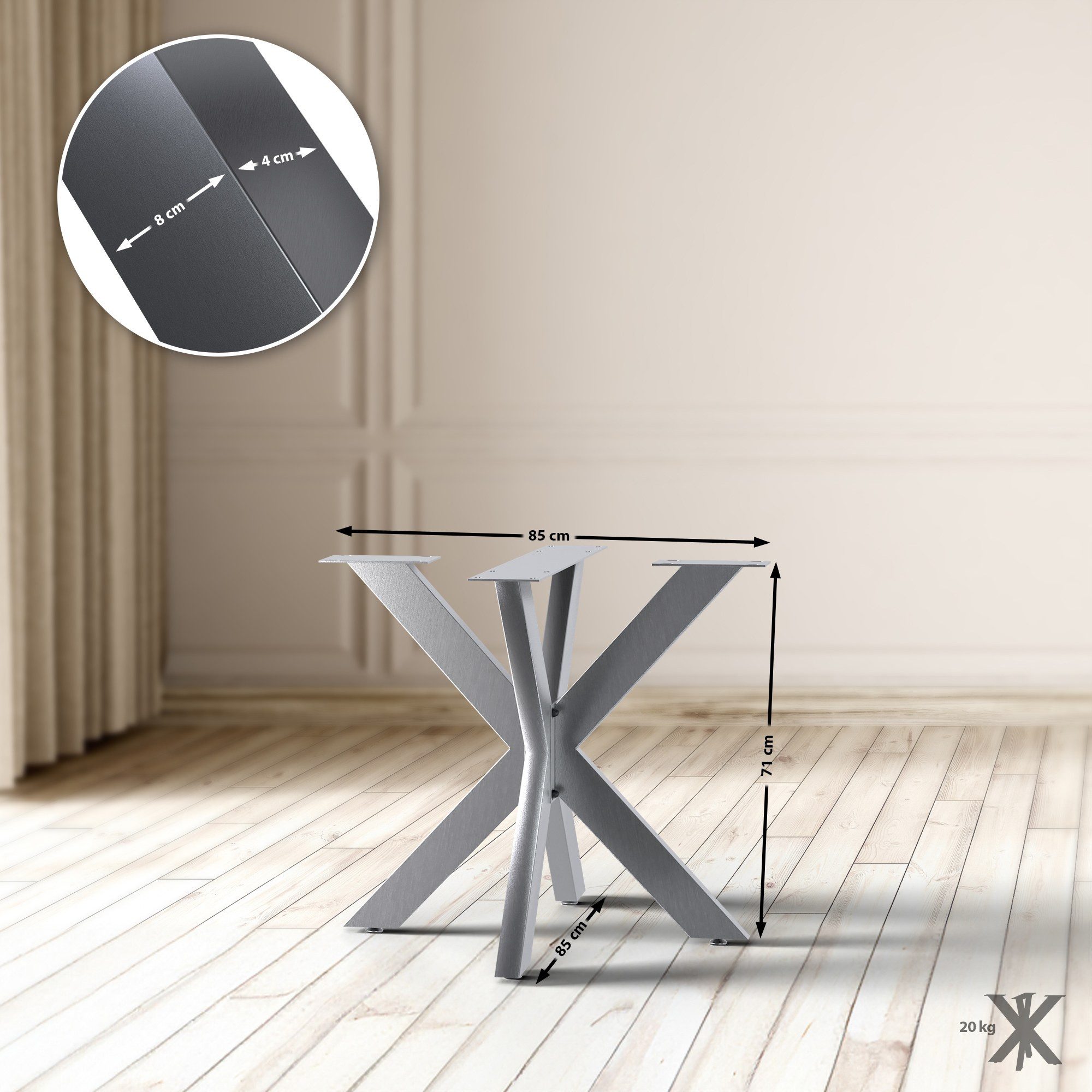 CLP Esstisch Biloxi, Metallbeine für DIY-Tischkufen, günstig online kaufen