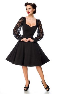 BELSIRA Trachtenkleid Belsira - elegantes Kleid mit Spitzenärmel - XL -