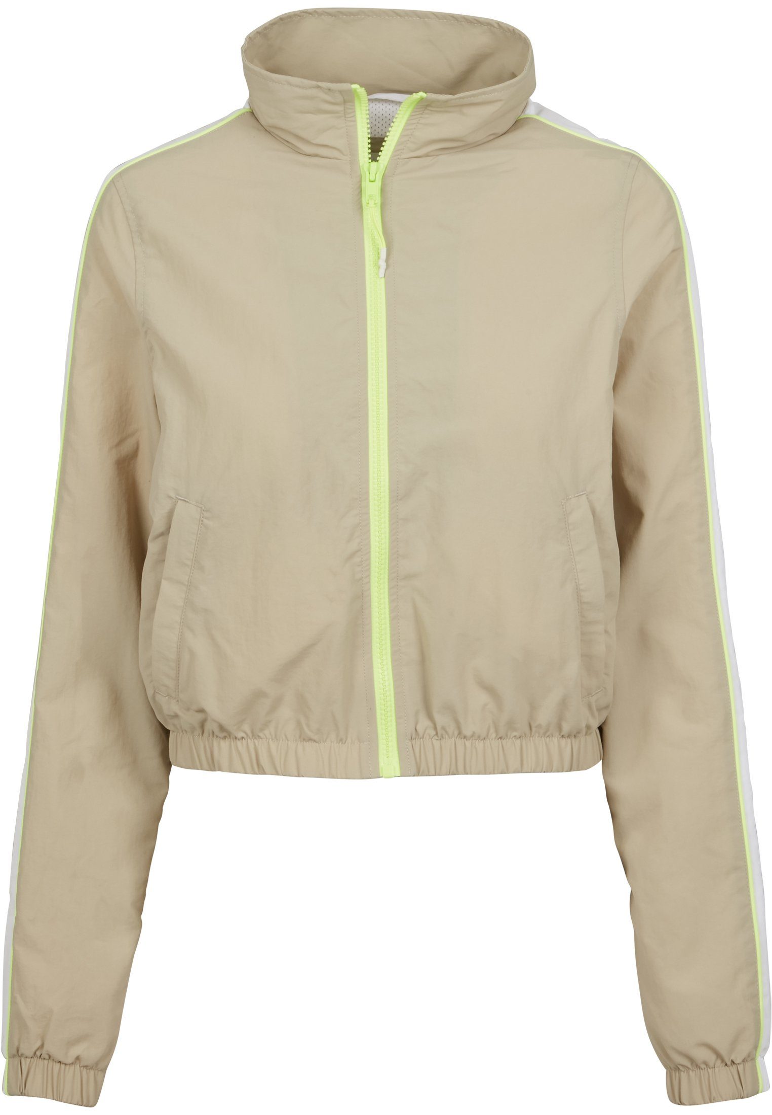 Track CLASSICS concrete/electriclime Jacket Piped Short (1-St) Damen Outdoorjacke Ladies URBAN