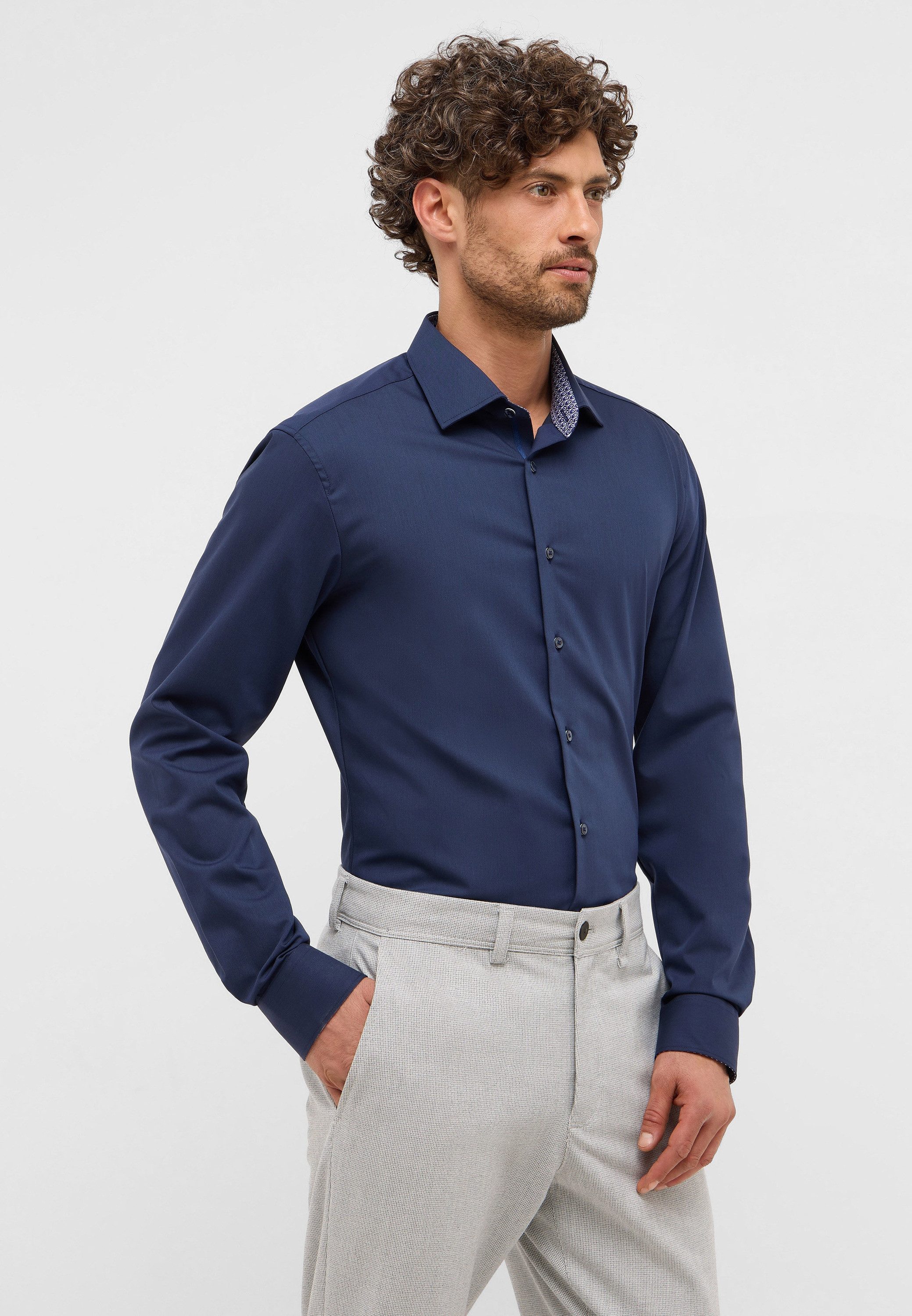 Eterna Langarmhemd SLIM FIT NON IRON (bügelfrei) günstig online kaufen