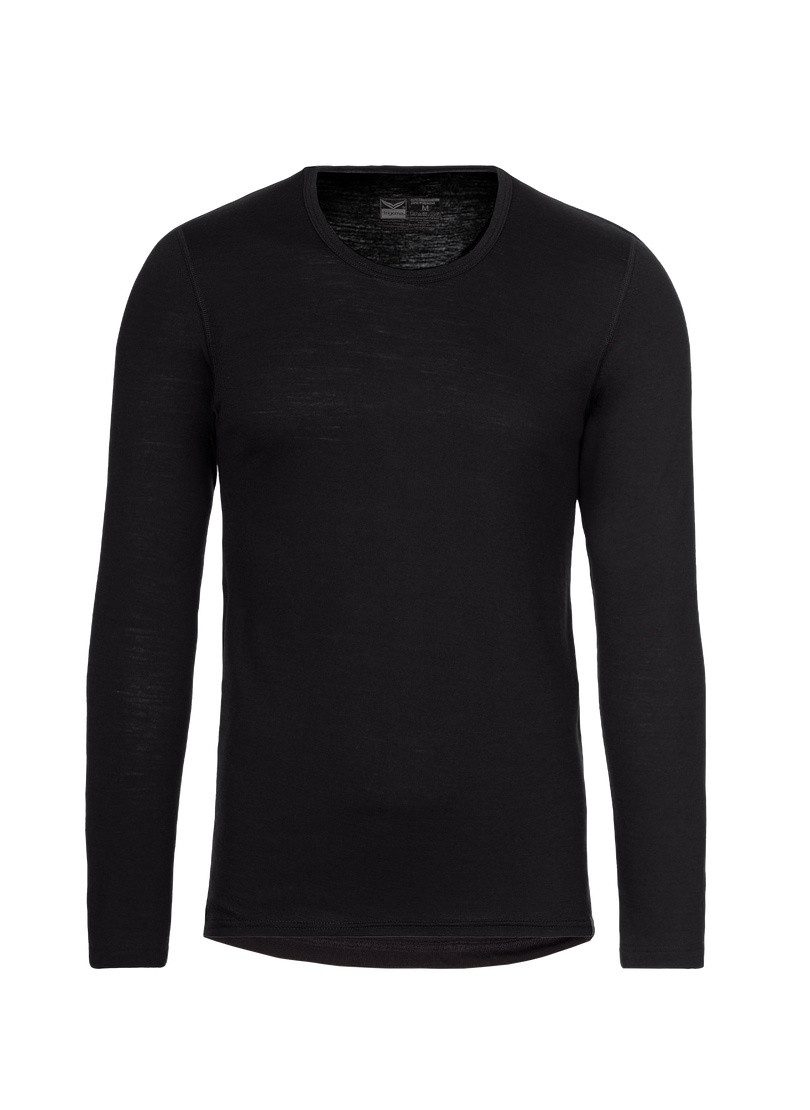 Trigema Longsleeve TRIGEMA Sportshirt aus Merinowolle (1-tlg)