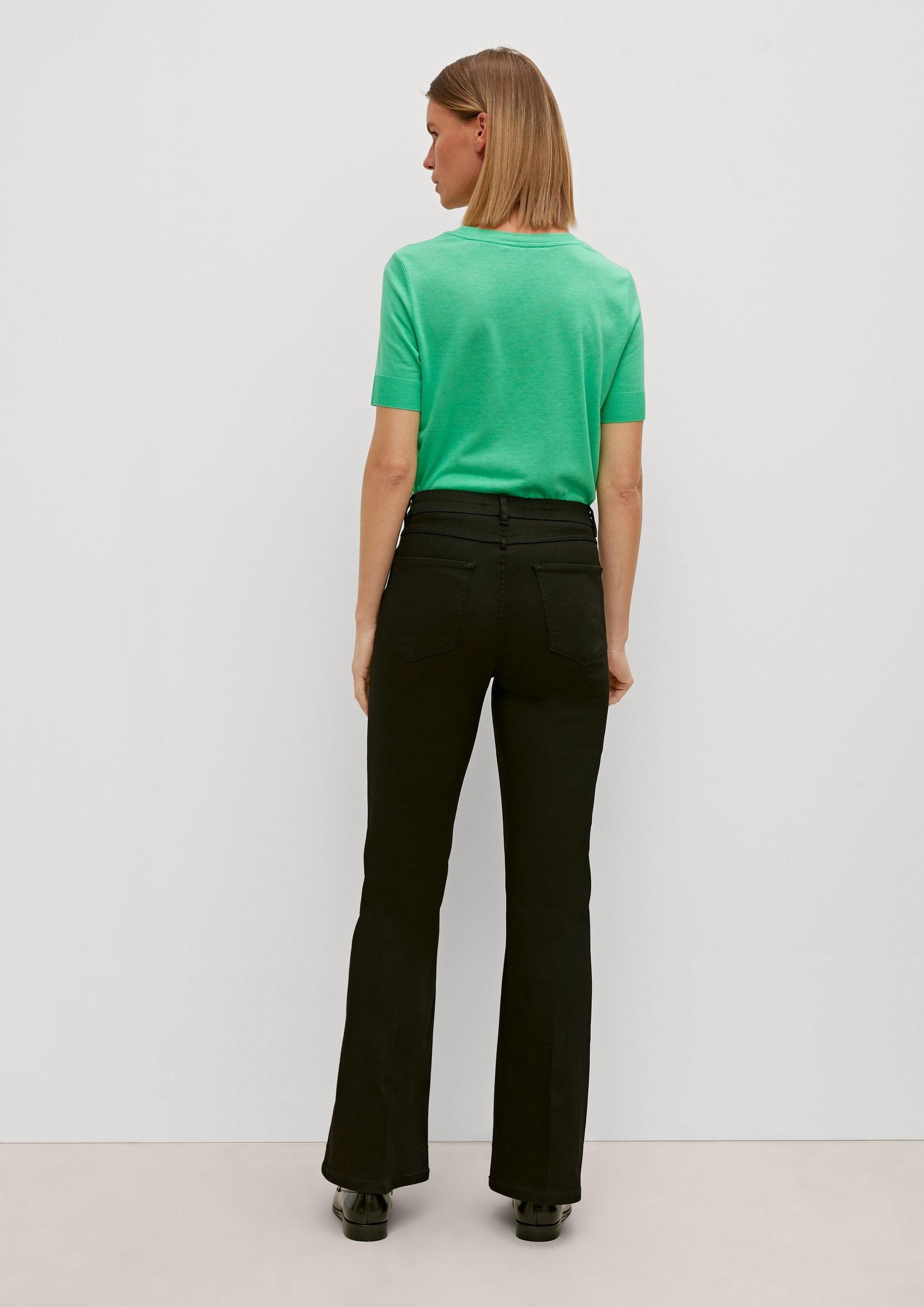 comma Weite Jeans Jeans-Hose Loose: Hose mit Flared leg