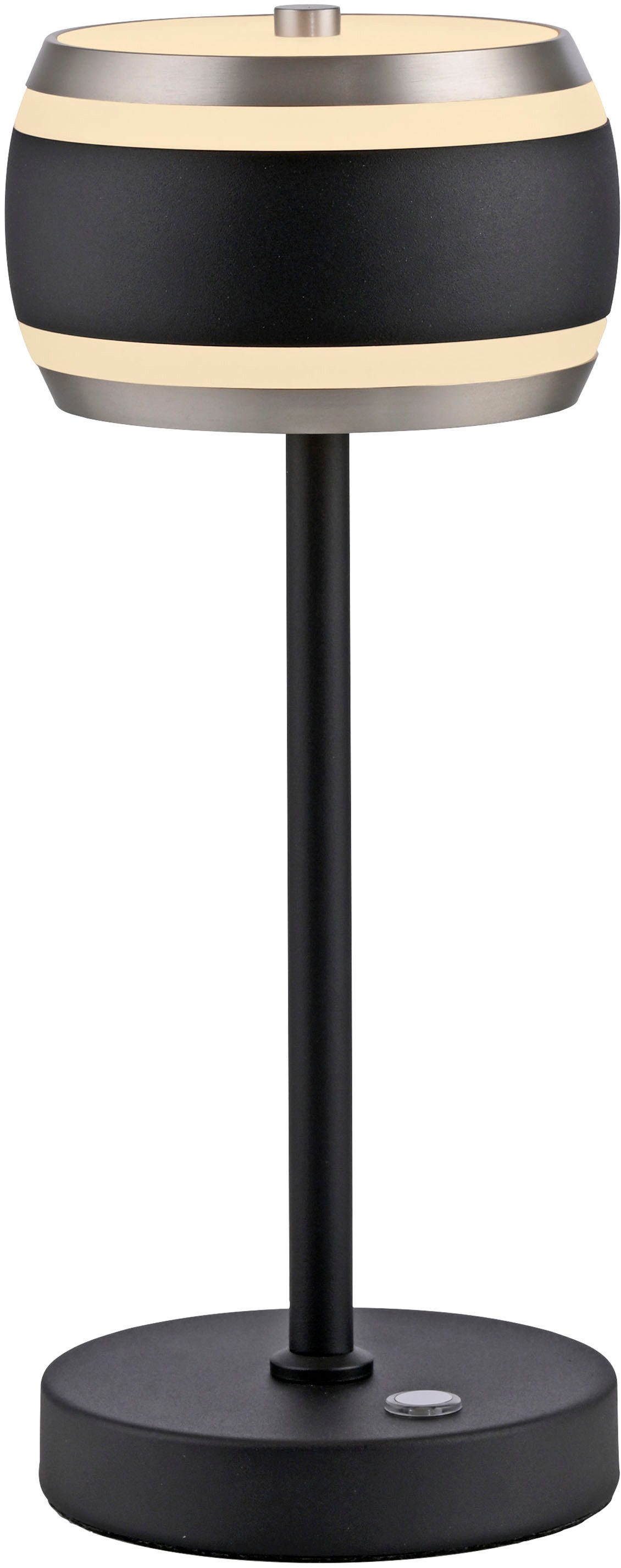 Neuhaus PURE LED Tischleuchte PURE Falling Rings, CCT - über Fernbedienung, LED fest integriert, warmweiß - kaltweiß, Akkubetrieben, CCT, stufenlos dimmbar über Touchdimmer