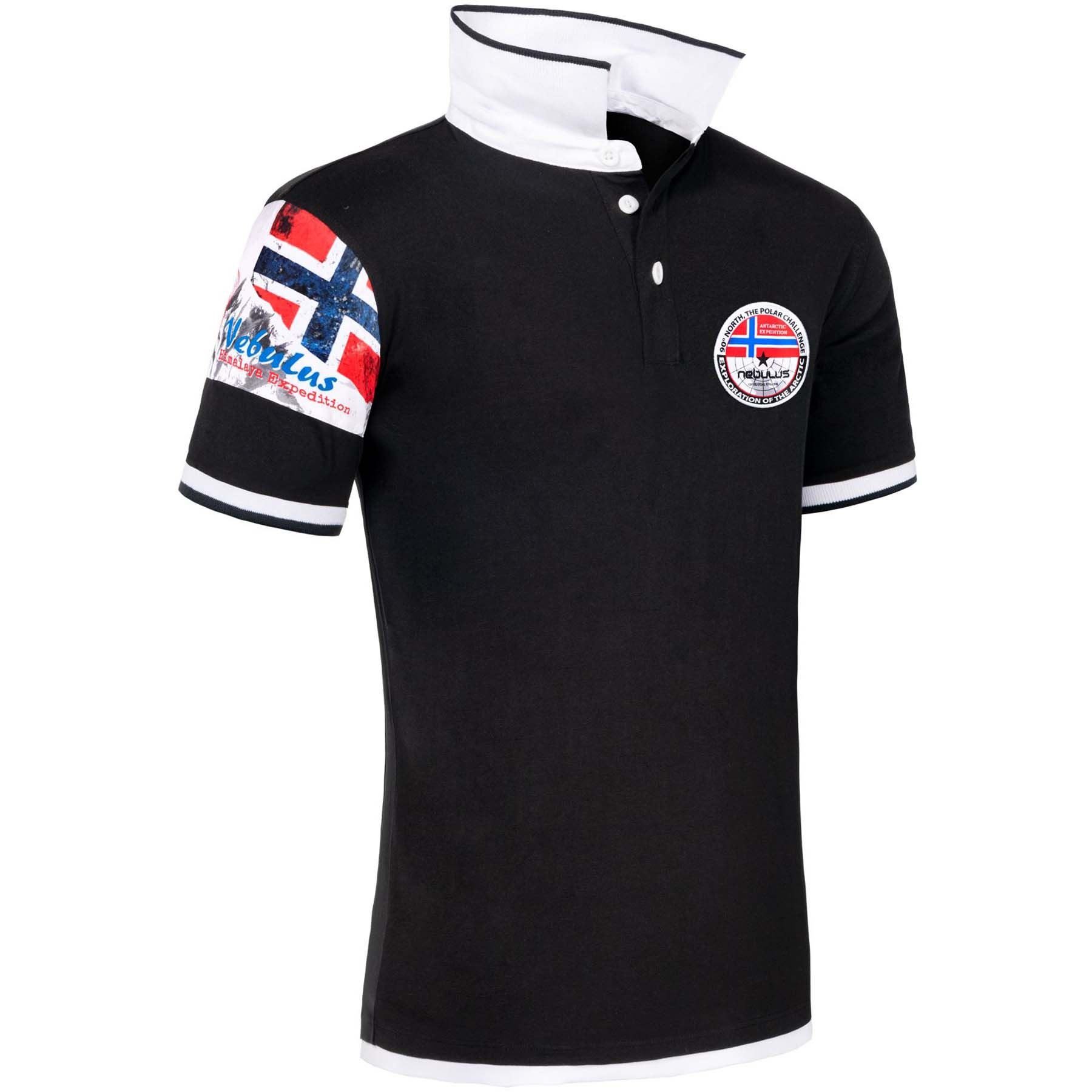 Poloshirt PARAS, P4007 - Herren, schwarz-weiß, L
