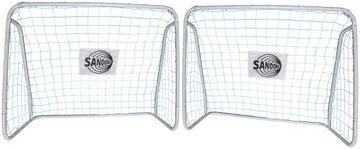 SANDORA Fußballtor Sandora (Set, 2 St), 124x96x61cm mit blauem Netz